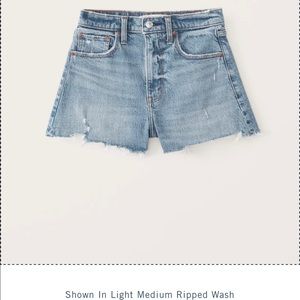 Abercrombie High Rise Cutoff Shorts - Size 24 fits Size 25